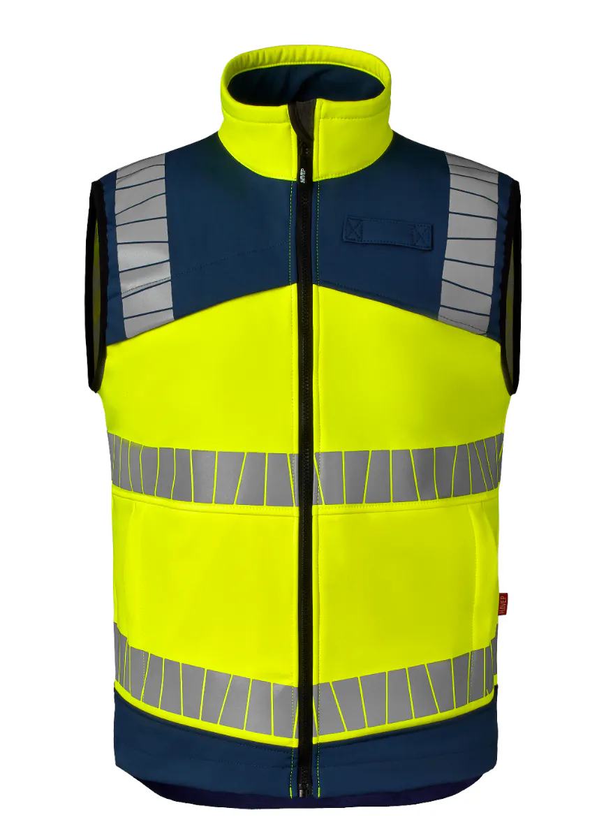 High Vis Geel/Marineblauw