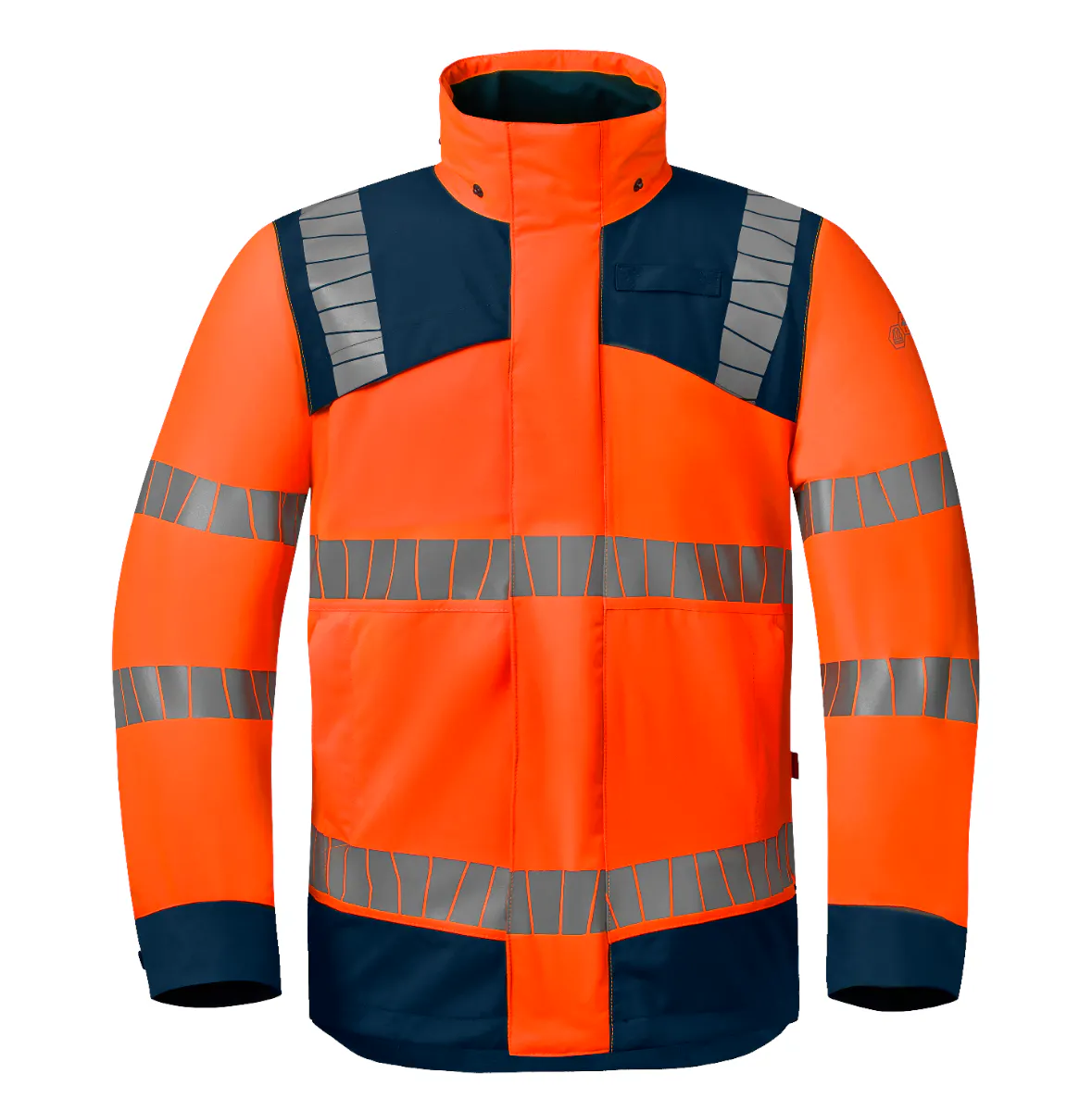 High Vis Orange/Marineblau