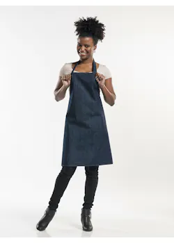 Chaud Devant Regular Schort Plain Blue Denim  miniatuur
