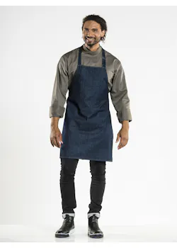 Chaud Devant Regular Schort Plain Blue Denim  miniatuur