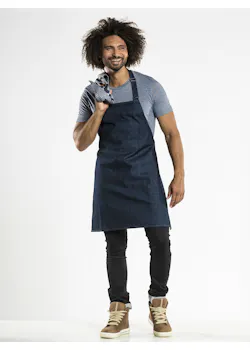 Chaud Devant Regular Schort Plain Blue Denim  miniatuur
