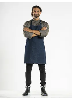 Chaud Devant Regular Schort Plain Blue Denim  miniatuur