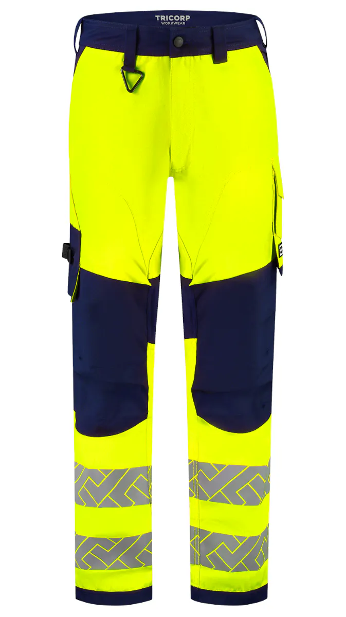 High Vis Geel/Marineblauw