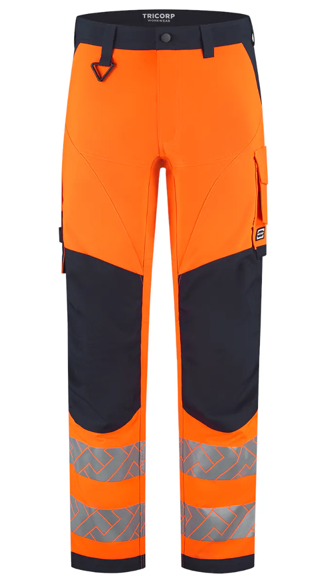 High Vis Orange/Marineblau