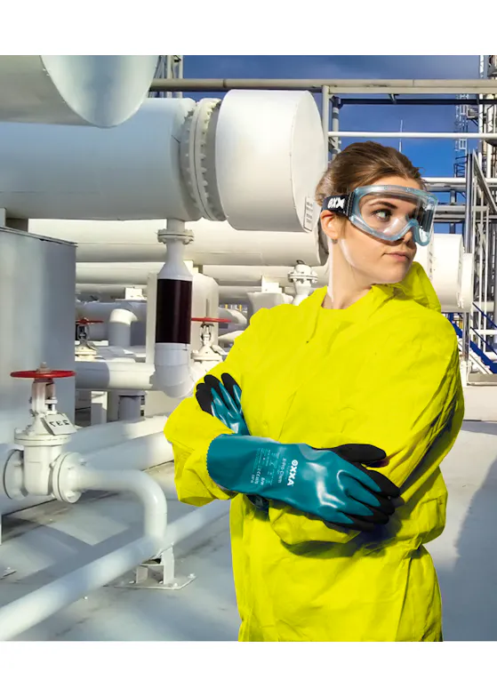 Oxxa Premium X-Pro-Chem 51-900 Schwarz/Grün Arbeitshandschuh