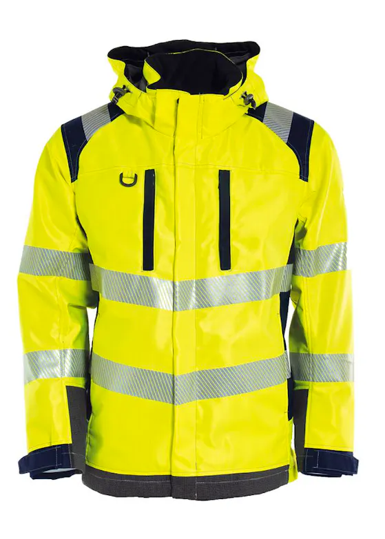 Tranemo Hi-Vis Shell Jack Met Voering Shell FR