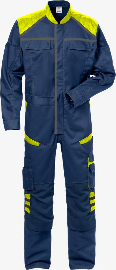 556-Marineblauw/hi-vis geel