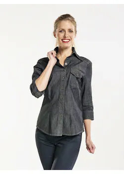 Chaud Devant 630 Antra Denim 3/4 Sleeve Stretch Dames Pure Denim miniatuur
