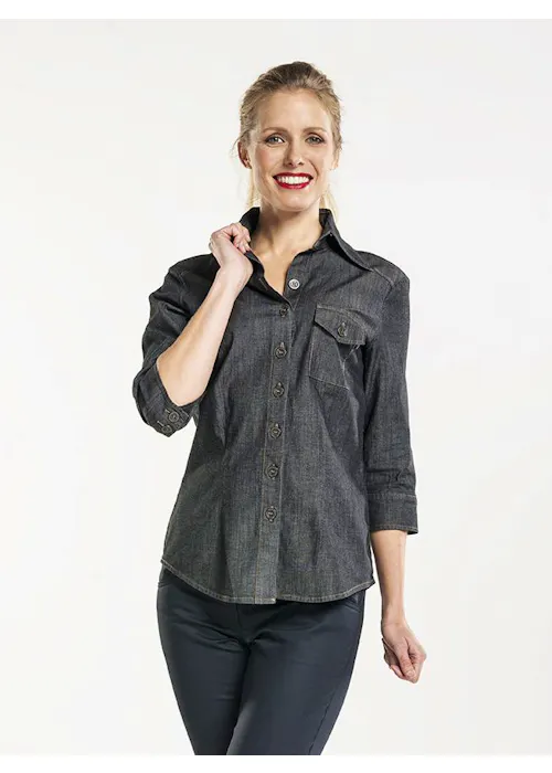 Chaud Devant 630 Antra Denim 3/4 Sleeve Stretch Dames Pure Denim