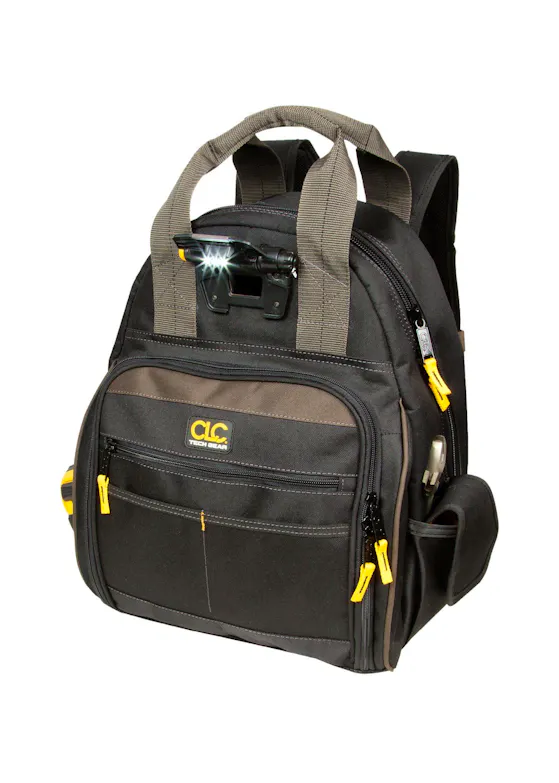 CLC Werkzeug-Rucksack mit LED-Beleuchtung
