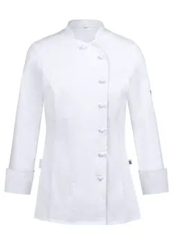 Greiff RF 5416 Kochjacke Stoffknöpfe Regular Fit Stretch für Damen Gastronomie