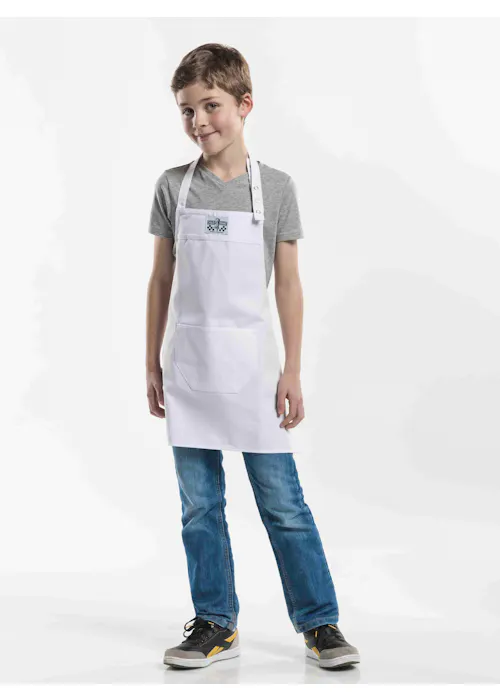 Chaud Devant Kids Tablier blanc pour enfants