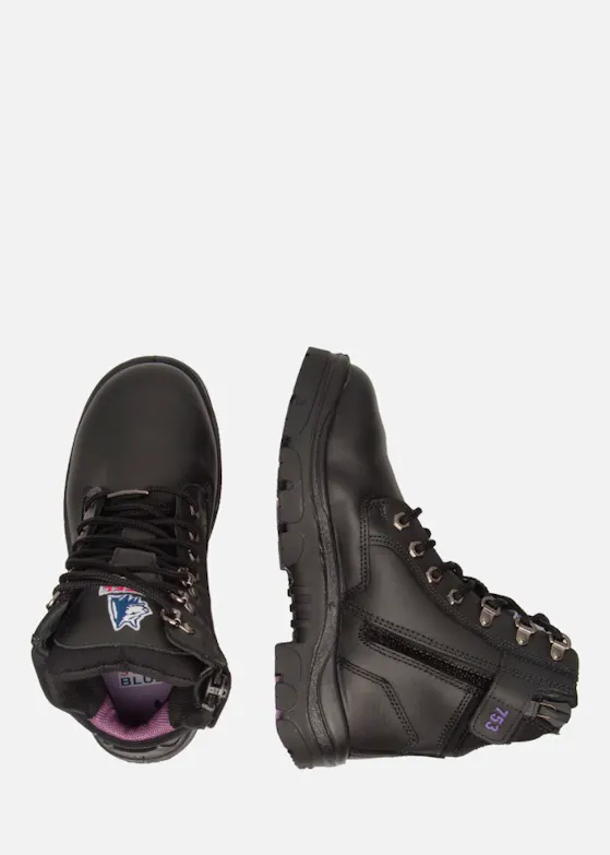 Steel Blue Southern Cross ZIP Black MET Ladies Adies TPU S3 Black