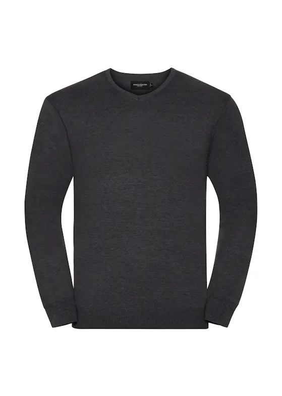 Russell Men's V-Neck Knitted Pullover