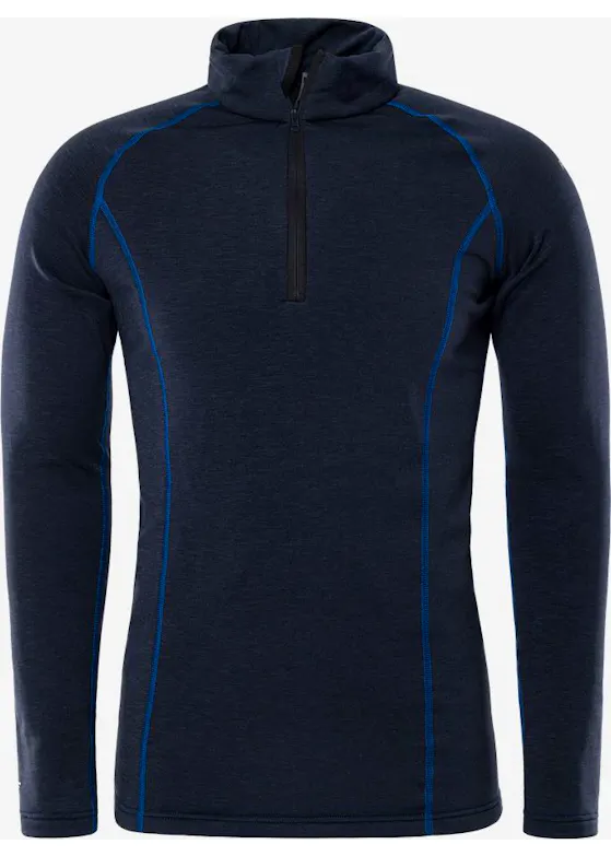 Fristads Polartec® 111570 Langarm-T-Shirt mit kurzem Reißverschluss 7078 Pt Regular Fit