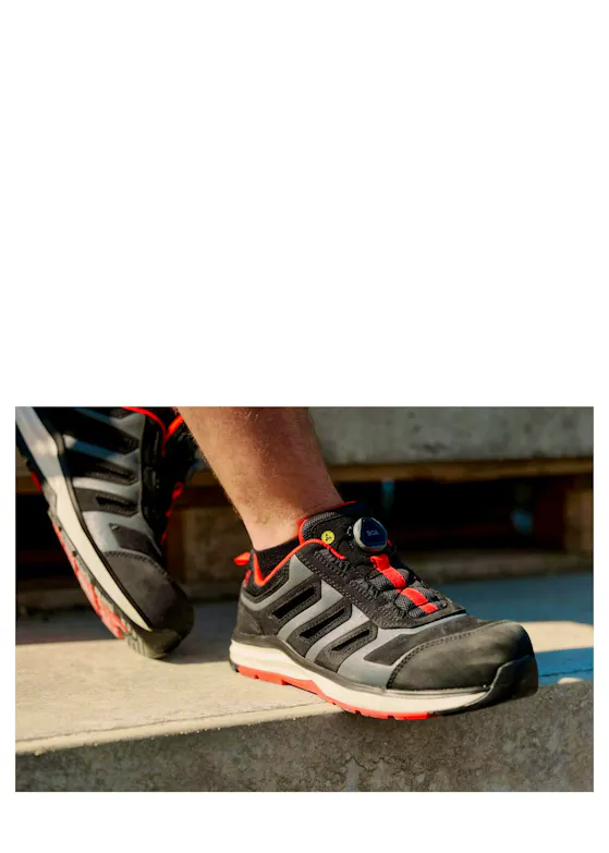 Elten Jori Sicherheitsschuh Easy Jo RAPID BOA® ESD S1P schwarz-rot