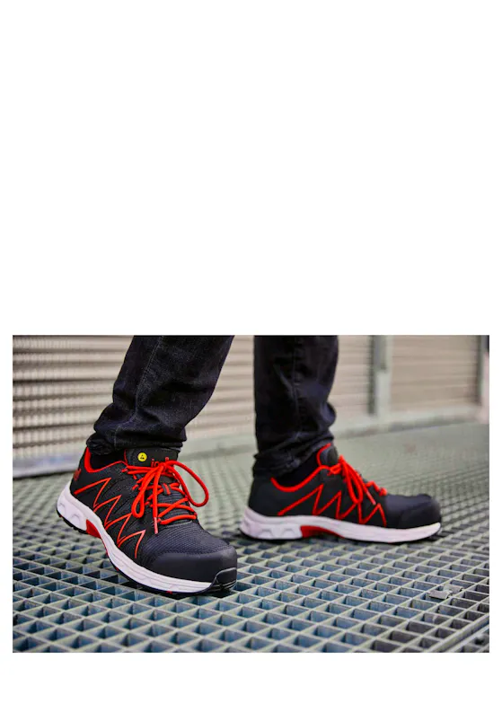 Elten Jori Veiligheidsschoen Jo_Speedy Laag ESD S3 Zwart/Rood