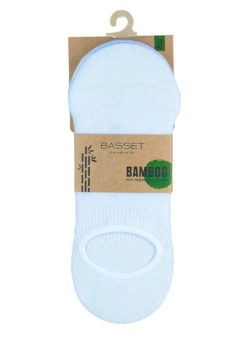 Basset Footie Invisible Bamboo 2-pack