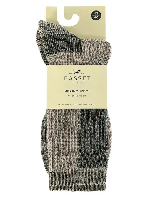 Basset Chaussettes unisex Merino Thermo