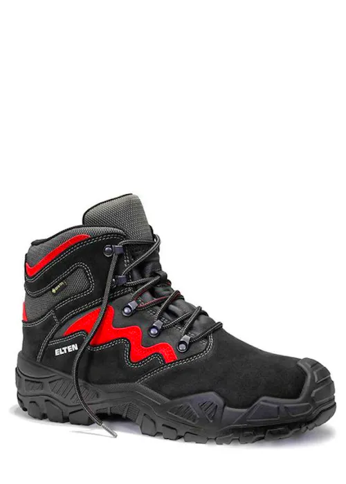 Elten Mick GTX Black-Red Mid ESD S3S WR CI Chaussure de sécurité