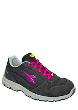 Diadora Run Laag S3 Zwart/Fucsia Rood Dames