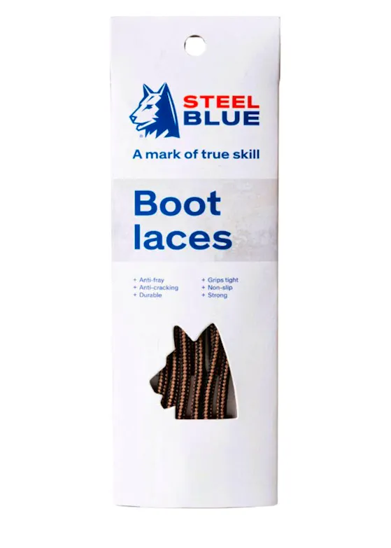 Steel Blue Veters/Laces Zwart/Bruin 140 cm 2 Paar