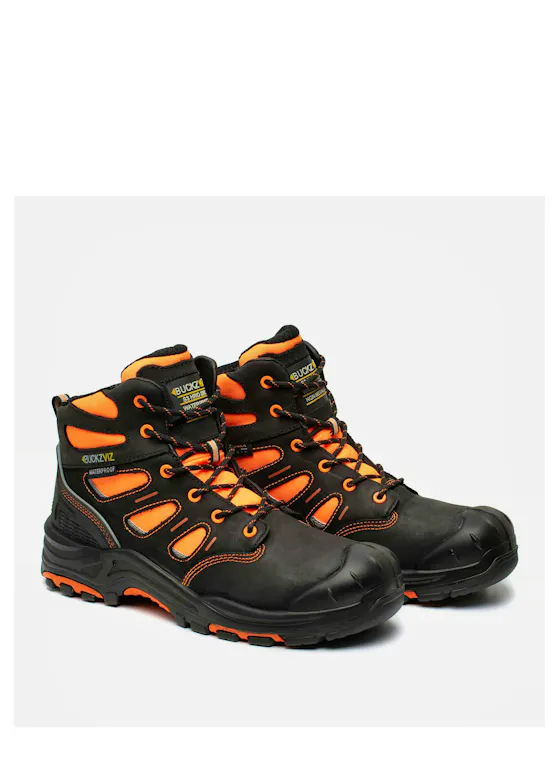 Buckbootz Buckz BVIZ2 Highviz Werkschoen S3 Oranje/Zwart