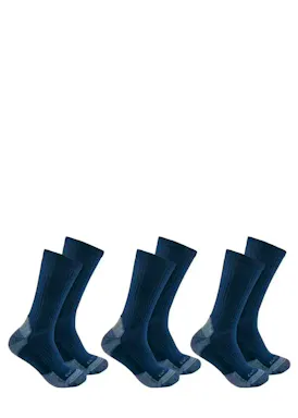 Carhartt Midweight Cotton Blend Crew Sock 3 Pair SC6203M