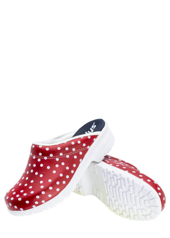Skolys F-720.06 Klompen Rood Met Stippen