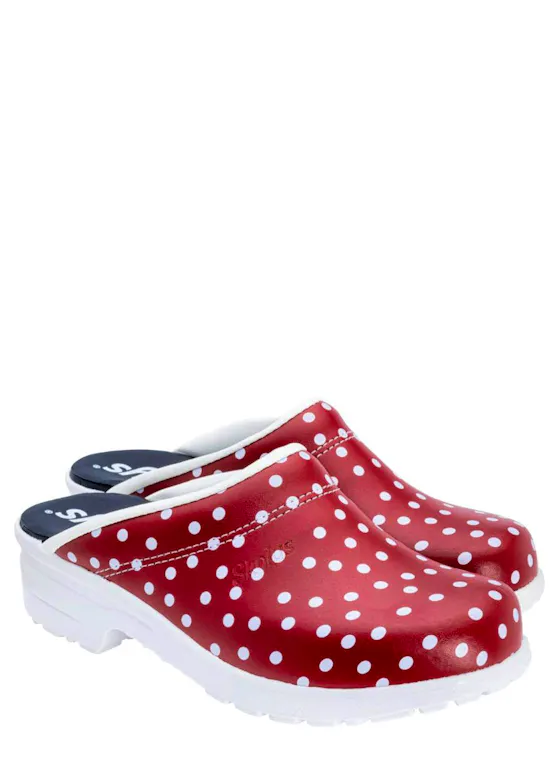 Skolys F-720.06 Klompen Rood Met Stippen