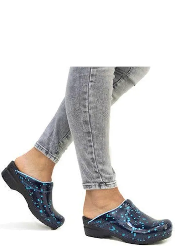 Sanita Flex 314 Klomp Zwart/Blauw