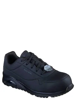 Skechers Uno SR - Doltin S1P Heren Zwart Werkschoenen 200177EC miniatuur
