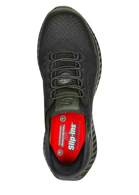Skechers Tilido S1P - Fletchit Slip-Ins Heren Zwart