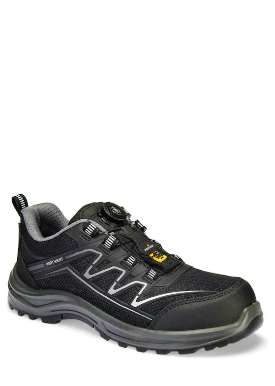 Portwest Komposit, KPU und Mesh-Trainer S1PS ESD SR FO Sicherheitsschuhe FT32