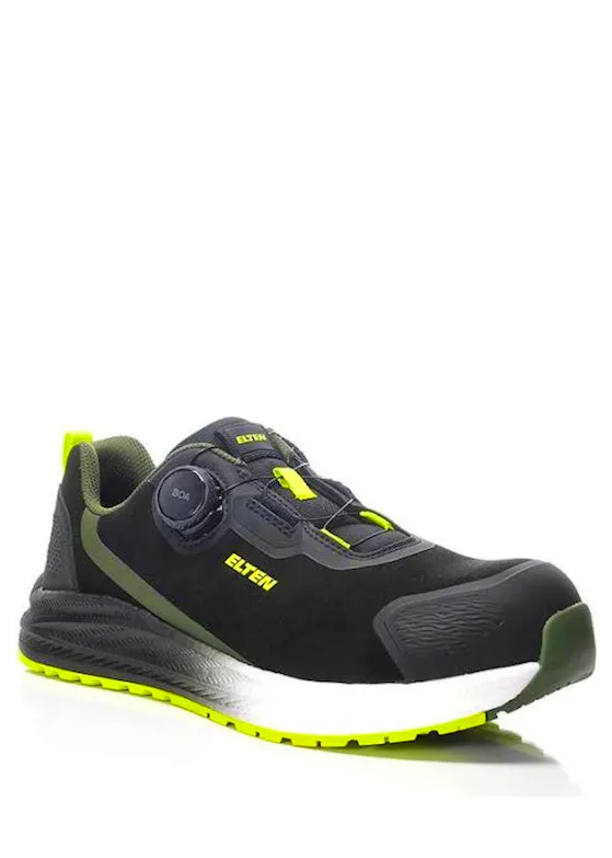 Elten Leevi XXNF BOA® Black - Limettengrün Low-ESD S3S Sicherheitsschuh