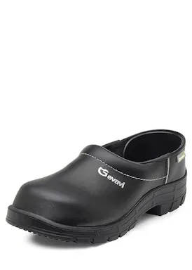 Gevavi Kraftic geschlossener Flex-Schuhclog, PU, schwarz