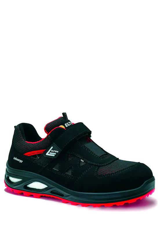 Elten Hannah XXTL Easy ESD S1P, Schwarz/Rot
