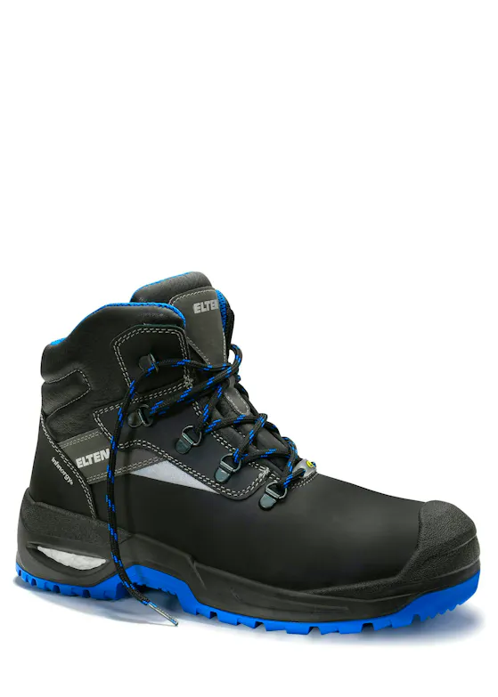 Elten StefanoO XXSG Mid ESD S3, Schwarz/Blau