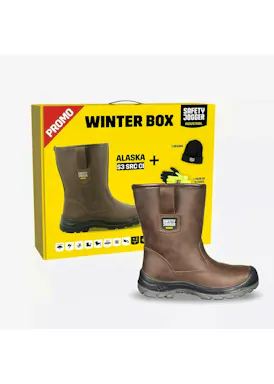 Safety Jogger Alaska S3 Sicherheitsstiefel, hoch, braun, Winter-Promobox