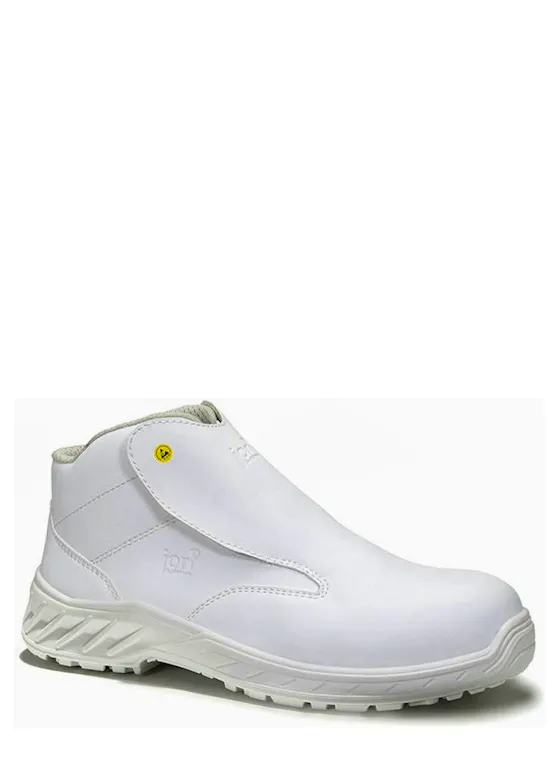 Elten Jori halbhoher Sicherheitsschuh Jo_CLEAN Slipper ESD S3, weiß