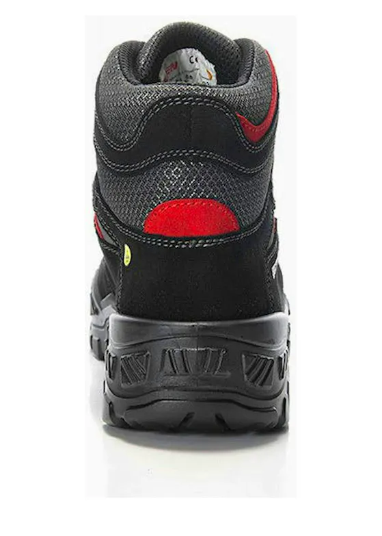 Elten Mick Black-Red Mid, ESD S3