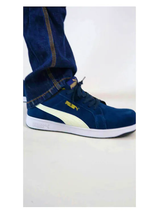 Puma Iconic Wildleder Navy, Low, S1PL, ESD, FO, HRO, SR