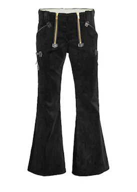 FHB Gustav Zunfthose Trenkercord, dreifädig, mit echtem Leder