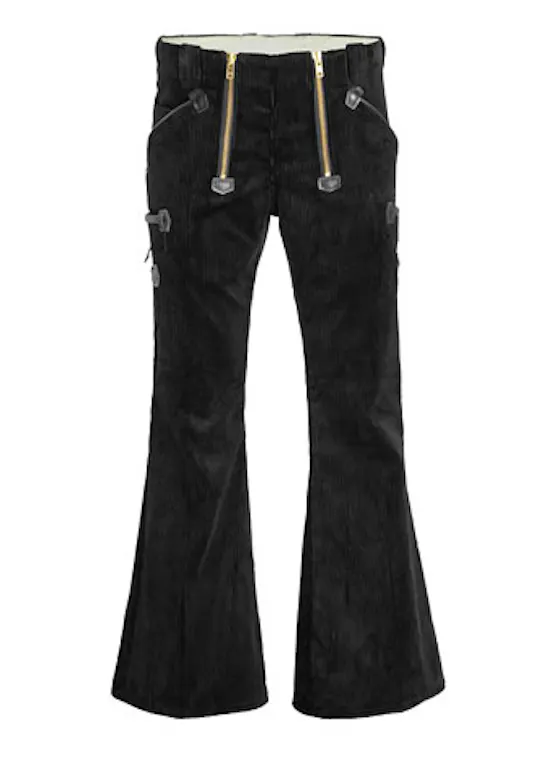 FHB Gustav Zunfthose Trenkercord, dreifädig, mit echtem Leder