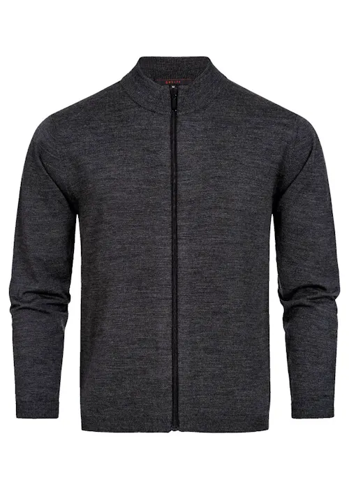 Greiff 6042 Vest Met Opstaande Kraag Regular Fit Essentials - Strick