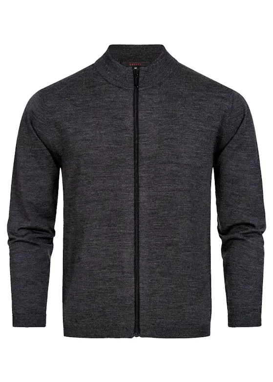 Greiff 6042, Weste mit Stehkragen, Regular Fit Essentials – Strick