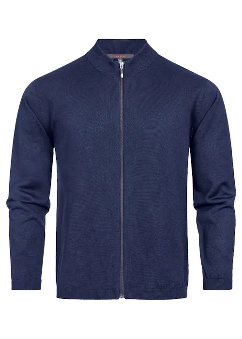 Greiff 6042 Vest Met Opstaande Kraag Regular Fit Essentials - Strick