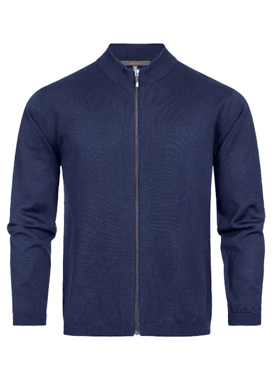 Greiff 6042, Weste mit Stehkragen, Regular Fit Essentials – Strick