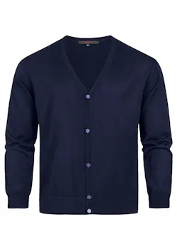Greiff 6043 Vest Met V-Hals Regular Fit Essentials - Strick miniatuur