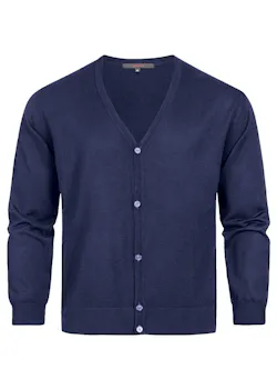 Greiff 6043 Vest Met V-Hals Regular Fit Essentials - Strick miniatuur